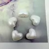 Acessórios para Joias de Pérola Atacado Fivela Integrada Charms para Sapatos Cor Off-White Coração Acessórios para Sapato Clog DIY Fivela para Bolsa