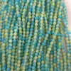 Douyin Doble Color Imitación Jade Blanco Vidrio Redondas Sueltas Accesorios DIY Material para Cuentas Pulsera Collar Pendientes