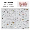 Pegatinas para Uñas Corazón Hueco Graffiti Estilo Plano Pintado a Mano Corazón Láser Pegatinas de Arte para Uñas DIY Joyería Dh1000