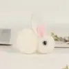 Acessórios de cabelo de coelho de pelúcia de desenho animado para Outono e Inverno, acessórios de tecido para crianças, acessórios de cabelo feitos à mão, material de grampo de cabelo diy