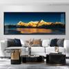 Pintura decorativa para sala de estar com atmosfera Jinshan pintura de pendurar de alta qualidade mural para parede de fundo de sofá de escritório pintura de paisagem