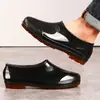 Sapatos de corte baixo, antiderrapantes, impermeáveis para uso na cozinha, trabalho de chef, galochas de algodão com forro de fleece, sapatos de borracha masculinos, galochas, botas curtas quentes de inverno para adultos