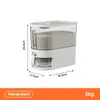 Hogar Nuevo Cubo de Arroz de Plástico a Prueba de Insectos y Humedad Cubo Sellado Tanque de Arroz Tanque de Almacenamiento de Harina Caja de Almacenamiento de Granos Caja de Arroz