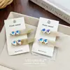 Pinza Exquisita para el Cabello con Forma de Corazón y Pedrería Coreana, Accesorio para el Cabello, Pinza de Acetato Tipo Pato, Pasador, Pinza para Flequillo, Adorno para el Cabello para Mujeres
