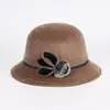 Chapéus de Pele Falsa de Visom para Outono e Inverno para Pessoas de Meia-Idade e Idosos, Chapéus Bucket Estilosos e Elegantes, Chapéus de Moda Quentes e Casuais