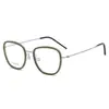 Linde Mesmo Estilo 5802 Armação Retro de Titânio Puro Óculos de Moda Feminina Armação de Acetato Óculos Retro para Comutador de Negócios Homens