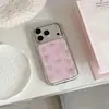 Funda Rosa Suave Estilo Coreano para Phone 17Promax Adecuada para Iphone16Pro y 18Promax con Recubrimiento de Resina