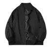 5555 Jaqueta Casual Simples com Gola Alta para Primavera e Outono para Jovens e Meia-Idade Uniforme de Beisebol Jaqueta de Negócios Japonesa para Homens