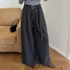 Novidade para o Outono 26: Estilo Relaxado Old Money, Calças Elegantes de Cintura Marcada de Alta Qualidade, Calças Casuais, Calças Sofisticadas Minimalistas de Pernas Largas