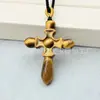 Colgante de Calavera de Ojo de Tigre Natural Pixiu para Hombres y Mujeres, Hebilla de Seguridad Buda Guanyin Colgante de Zorro Joyería