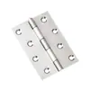 Bisagra Plana de Acero Inoxidable para Puertas y Ventanas, Micro Bisagra Silenciosa, Bisagra Plegable para Puertas de Gabinete, Mini Bisagra Plegable Engrosada