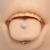Aço inoxidável europeu e americano bola pinga-óleo Shambhala cravejada de diamantes língua prego perfuração haste reta transfronteiriça perfuração corpo humano fábrica atacado