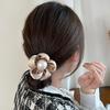 Tocado de flores, elegante cuerda para el cabello, trenza torcida, accesorios para el cabello, nuevo estilo, tendón de goma, tocado de alta gama para mujer, cola de caballo con flor, cuerda para el cabello, anillo para el cabello