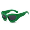 Nuevas gafas de sol de moda personalizadas Y2K con burbujas, estilo hip-hop europeo y americano, con sombra cóncava para exteriores.