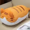 Pijama Serie Gato Cojín de Felpa Compañero de Escritorio Almohada para Abrazar Peluche para Dormir Almohada para la Espalda Almohada para Siesta Cojín de Dibujos Animados para Ventana de Bahía