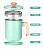 Olla de Aceite de Acero Inoxidable 304 de Gran Capacidad para Uso Doméstico con Malla Filtrante de Cocina Engrosada para Separar Residuos de Aceite y Almacenar Aceite