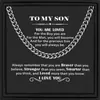 Collar de cadena cubana de hip-hop de personalidad europea y americana transfronterizo para hombre, para enviar a familiares y amigos, tarjeta de bendición, caja de regalo, joyería exquisita