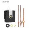 Movimiento de reloj silencioso DIY en stock transfronterizo, eje largo, segundero continuo, movimiento para reloj de pared, 4 tipos de manecillas de madera de nogal, movimiento de reloj