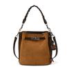 Bolsas Outono Femininas 2025 Bolsa Kelly Couro de Vaca Fosco Fecho Bolsa de Ombro para Ir ao Trabalho Couro Genuíno de Mão Transversal Bolsa Feminina