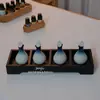 Olla de Aceite Esencial para Spa Tailandés Salón de Belleza Cerámica Hoja Botella de Aceite Esencial Aromaterapia Mezcla Dispensación Bandeja de Spa Set