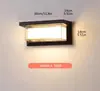 Luz de Pared Led para Exteriores Impermeable Minimalista Moderna Luz para Pared Exterior Jardín Doble PC Alto Brillo Resistente a la Humedad