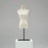 Maniquí de tienda de ropa, accesorios, maniquí femenino de medio cuerpo de escritorio, estilo coreano, soporte de exhibición, soporte de maniquí de ventana para ropa de mujer