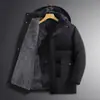 Chaqueta Acolchada de Algodón con Capucha para Hombre, Transfronteriza, Otoño e Invierno 2025, Chaqueta Acolchada de Algodón Cálida y Cortavientos Popular para Hombres de Mediana Edad