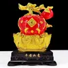 Adorno de Manzana Dorada Arena Divanzi para la Paz y la Seguridad, Adorno Artesanal Decorativo para Escritorio de Sala de Estar del Hogar Yuanbao, Regalo