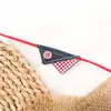 Ropa Nueva para Muñeca Bebé Bufanda Triángulo Cuadros Toalla Babero Algodón Tela Ropa Muñeca Babero Oblicuo Asequible Mayoreo