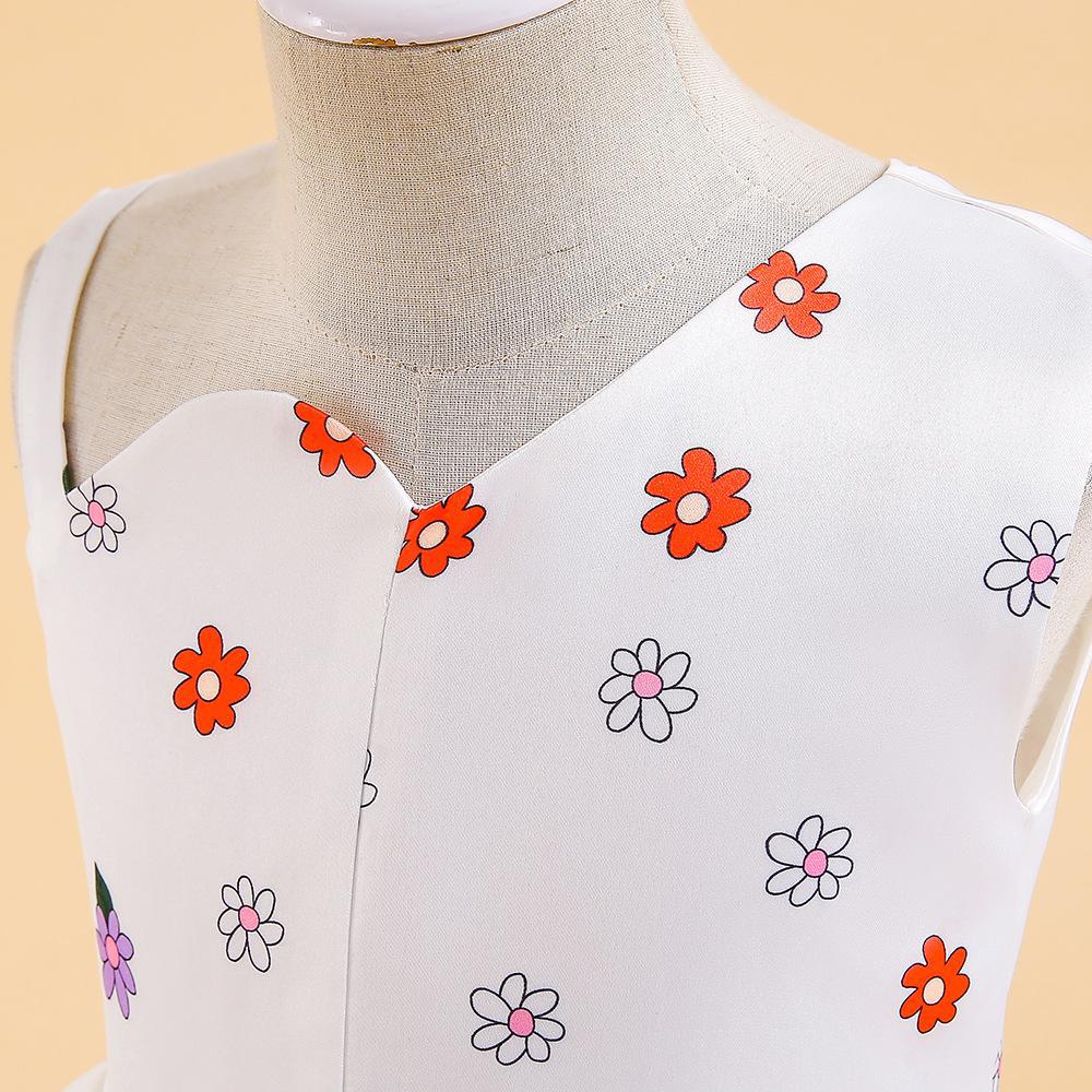 女童斜肩礼服裙