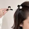 Pinza para el pelo de lazo con flequillo estilo princesa, nuevo y exquisito pinza de garra pequeña con diamantes de imitación 2026, pinza pequeña para el lateral del cabello