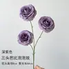 Flores Artificiales Moradas para Boda Arreglo para Pasillo de Salón de Bodas Techo Decoración de Rosa Hortensia de Hotel Arreglo de Flores de Piso Venta al por Mayor