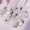 Puesto Ambulante Suministro Colgante Natural de Ágata de Cuarzo Rosa con Forma de Corazón Colgante de Collar Corazón Melocotón Joyería para Hombres y Mujeres Venta al por Mayor Accesorios de Corazón