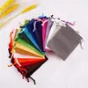 Bolsa de franela directa de fábrica con cordón de brocado, bolsa para embalaje de joyería, bolsa de tela pequeña para teléfono móvil y batería portátil