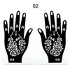 Plantillas Populares de Tatuaje de Henna Transfronterizas, Plantillas de Tatuaje Temporales para Manos, Plantillas para Pintura de Manos de Boda, Plantillas para Pintura de Manos de Escenario