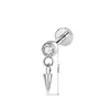 Pendientes de Aleación de Titanio F136 Clavos para Hélice Auricular de Venta Caliente Transfronteriza Europea y Americana Pendientes Joyería para Piercing Corporal Fabricante Venta Directa Pendientes