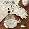 Nuevo mantel de tela resistente al calor con temática de animales lindos para niñas, adecuado para puestos de mercado nocturno, posavasos decorativo y anti-quemaduras para tazas de café