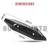 Piezas de Modificación Click para Motocicleta, Piezas Decorativas con Impresión por Transferencia de Agua, Cubierta Antiescarcha para Tubo de Escape de Motocicleta