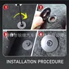 Hebilla Universal para Alfombrilla de Coche Hebilla para Alfombrilla de Suelo Hebilla Antideslizante Clip de Fijación de Plástico para Suelo Sujetador