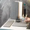 Alfombrilla Absorbente de Tierra de Diatomeas Estante de Almacenamiento para Lavabo de Baño Posavasos Simple de Tierra de Diatomeas Secado Rápido Alfombrilla Antideslizante