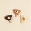 Mini Paletas Brillantes Osito Encantos de Resina Pegamento de Crema Llavero DIY Accesorios para el Cabello Funda de Teléfono Adornos Hechos a Mano
