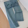Jeans acampanados de color claro para mujer, 2026 nuevos de primavera y otoño, delgados, de cintura alta, elásticos, adelgazantes, rectos, holgados, de campana