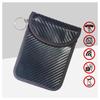 Chaveiro Blindado de Sinal Camada Única de Fibra de Carbono Bolsa para Chave de Controle Remoto Capa de Carro Rfid com Chaveiro