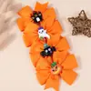 Novo Laço Hexagonal de Halloween Transfronteiriço da Amazon Simples e Fofo Acessórios de Silicone Presilha de Cabelo Infantil Acessório de Cabeça