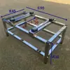 Suporte de Chão para Unidade Externa de Ar Condicionado em Aço Inoxidável, Base Suporte para Gabinete de Ar Condicionado, Empilhamento de Camada Dupla à Prova de Choque para Ar Condicionado