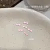 2026 Ano Novo Borboleta Vermelha Combinação Dourada Acessórios para Nail Art Ancora Fosca Laço de Pérola Vermelha Decorações para Unhas