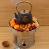 Estufa de Carbón de Acero Inoxidable, Estufa de Calefacción, Parrilla Barbacoa, Fogata Móvil Portátil para Exteriores, Estufa de Leña, Fogata