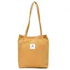 Fábrica atacado veludo cotelê bolsa de ombro coreano pequeno fresco all-match faculdade estilo bolsa de armazenamento estudante livro bolsa
