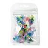 Joyas para uñas con lazo luminoso de tres capas y dos colores, populares en línea. Accesorios para uñas.