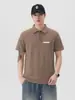 Ropa para Hombre Fengshe / Camisa POLO simple de corte holgado estilo americano para hombre, de manga corta, con cremallera, cuello camisero y artesanía de silicona 3D